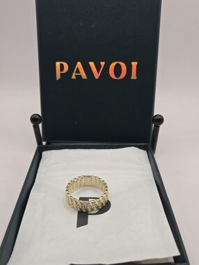 PAVOI Gold Pavé Band Ring